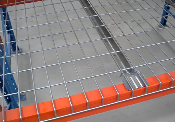 Welded wire shelving deck panels chrome plated