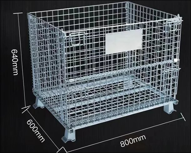 Wire Mesh Storage Containers 500kg Loading Capacity