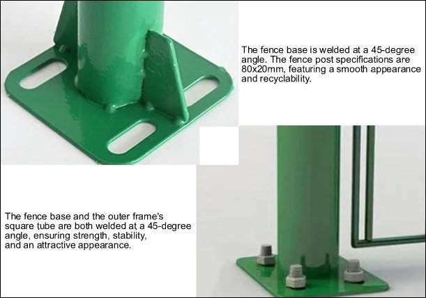 Robust Twin Wire Fence Post Base