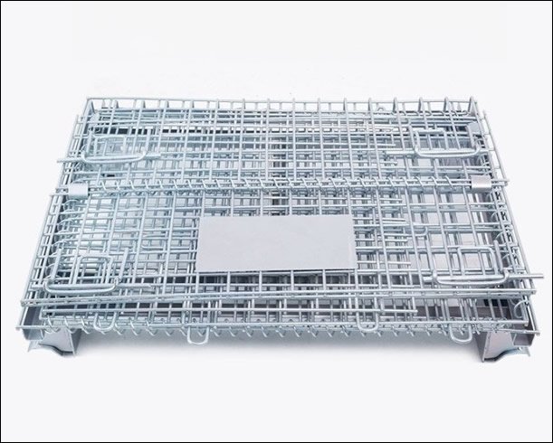 Wire Mesh Pallet Container for Logistic Uses, Hot Dipped Galvanized Finish