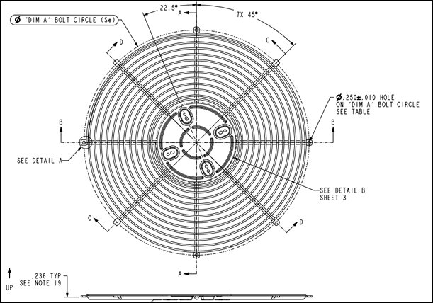 Grille steel wire fan guard for cooling electronics